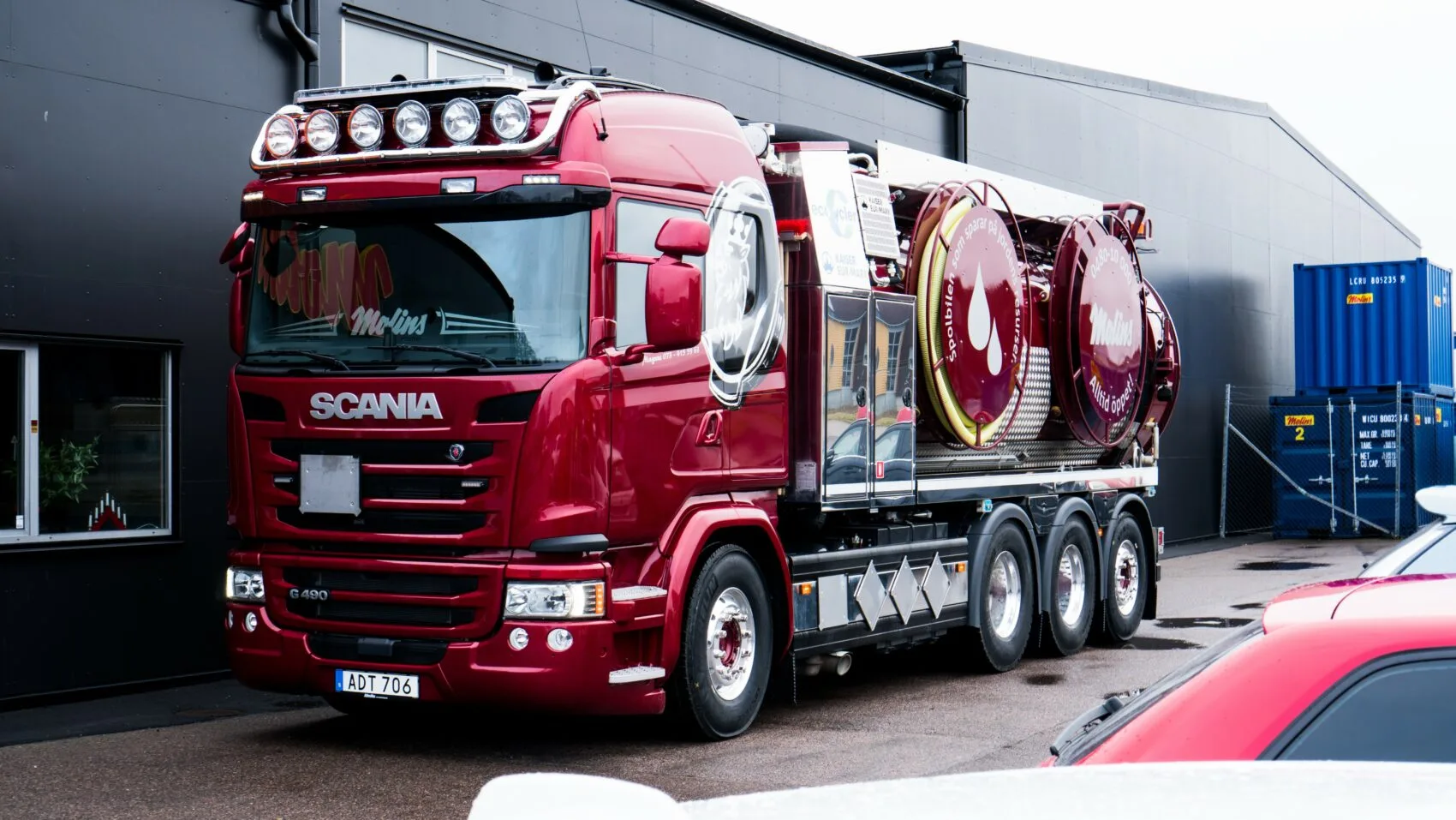 Avloppsjour Kalmar - Lastbil från Molins